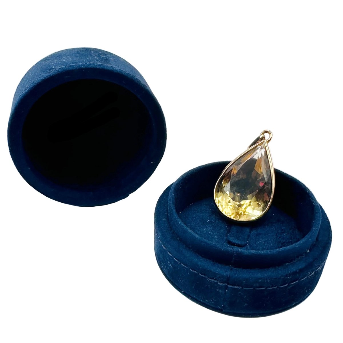 Pendentif en or jaune et citrine - Castafiore