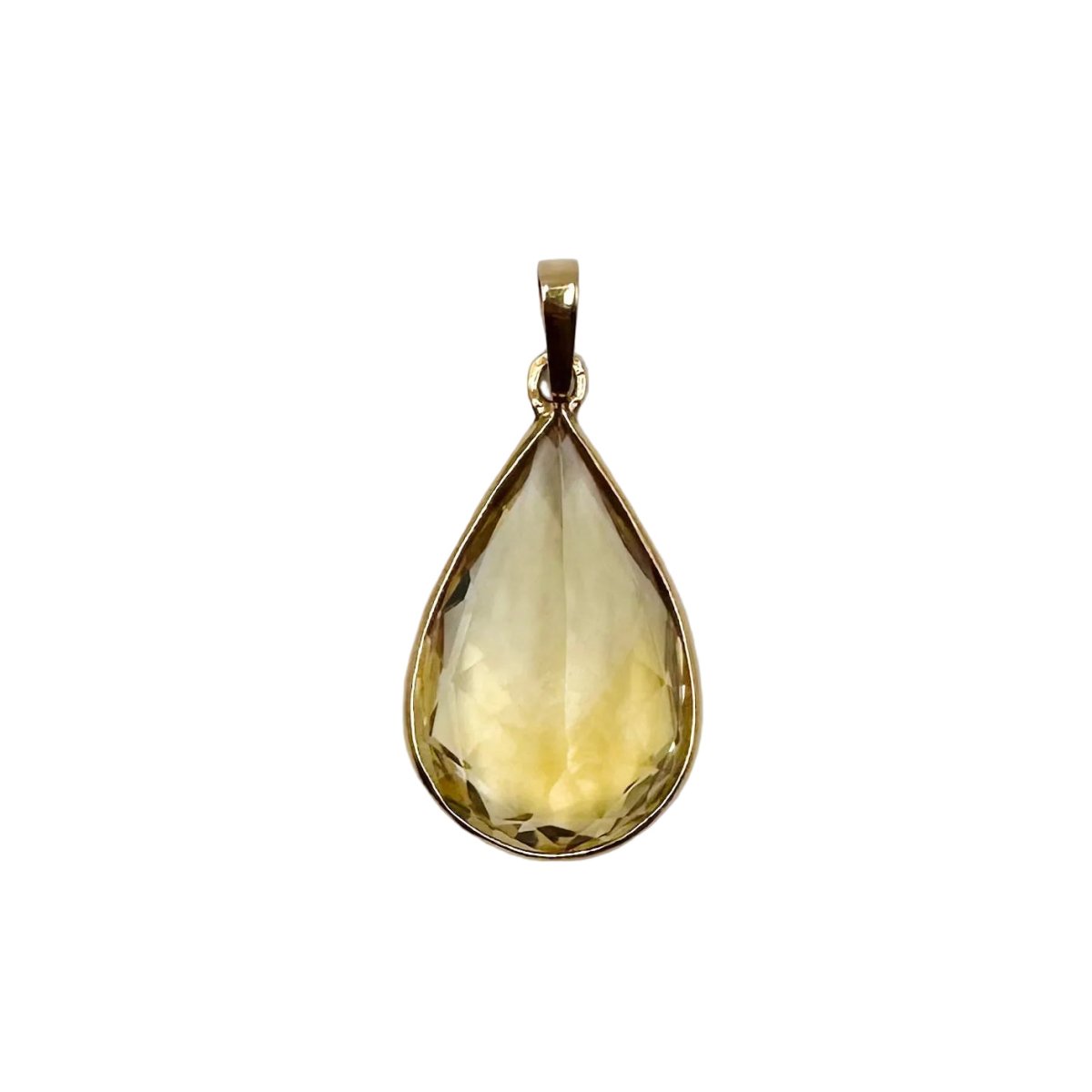 Pendentif en or jaune et citrine - Castafiore