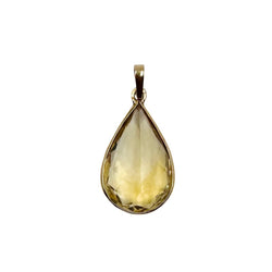 Pendentif en or jaune et citrine - Castafiore