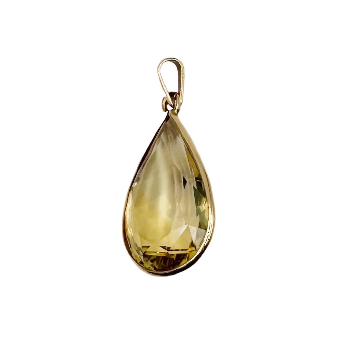 Pendentif en or jaune et citrine - Castafiore