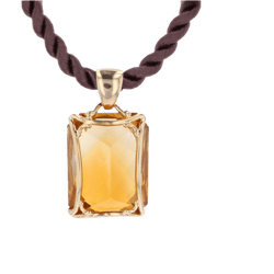 Pendentif en or jaune et citrine - Castafiore