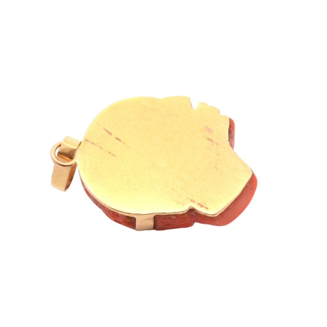 Pendentif en or jaune et corail - Castafiore