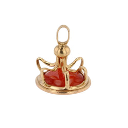 Pendentif en or jaune et cornaline - Castafiore