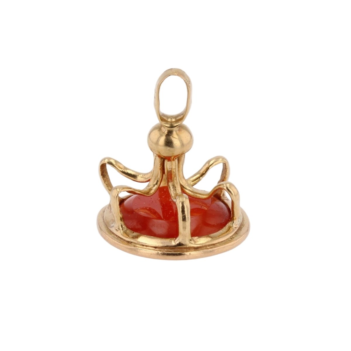Pendentif en or jaune et cornaline - Castafiore