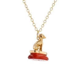 Pendentif en or jaune et cornaline - Castafiore