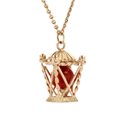 Pendentif en or jaune et cornaline - Castafiore