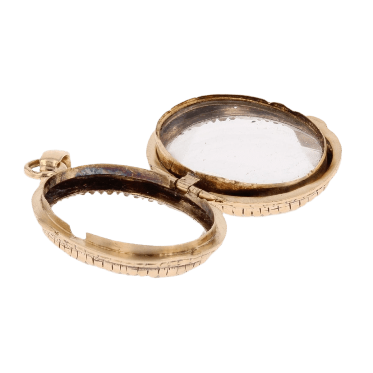 Pendentif en or jaune et cristal de roche - Castafiore