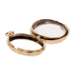 Pendentif en or jaune et cristal de roche - Castafiore