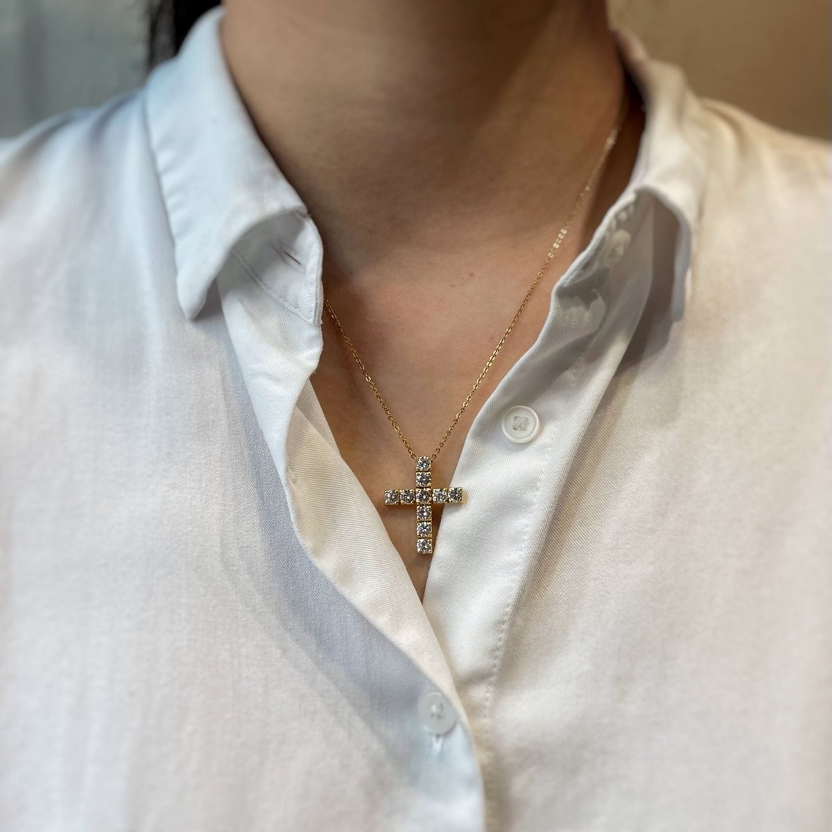 Pendentif en or jaune et diamants - Castafiore