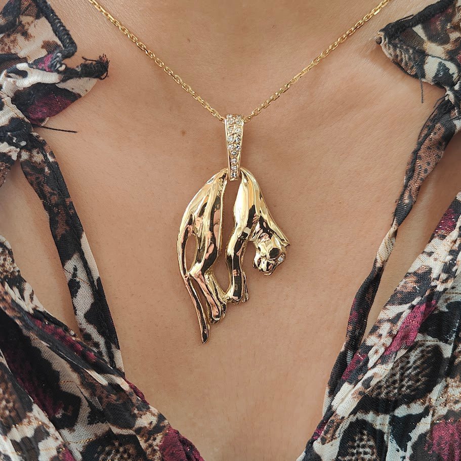 Pendentif en or jaune et diamants - Castafiore