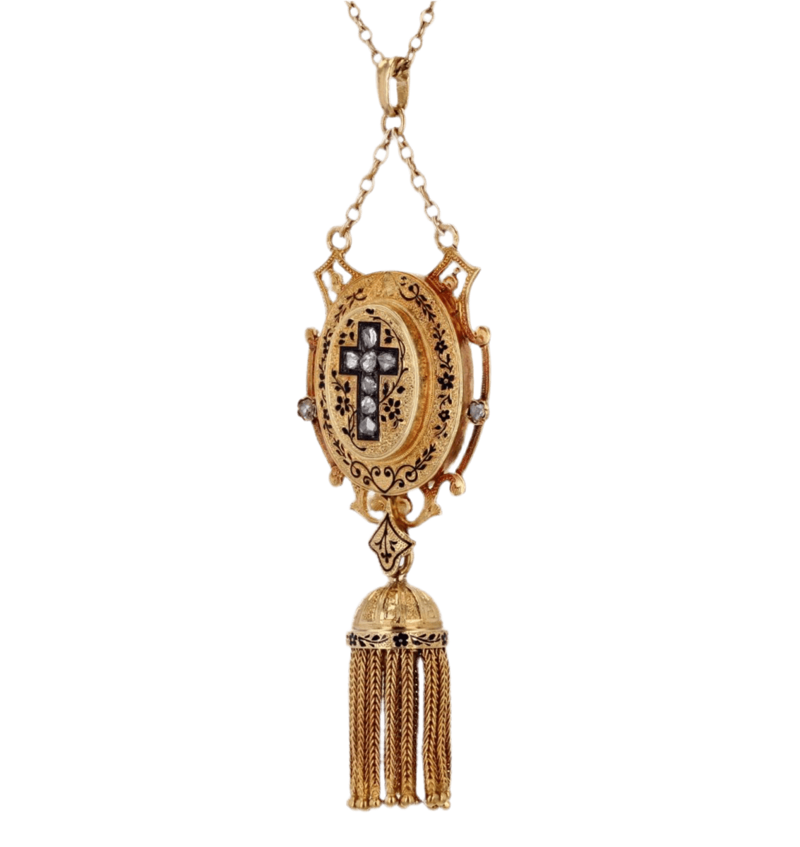 Pendentif en or jaune et diamants - Castafiore