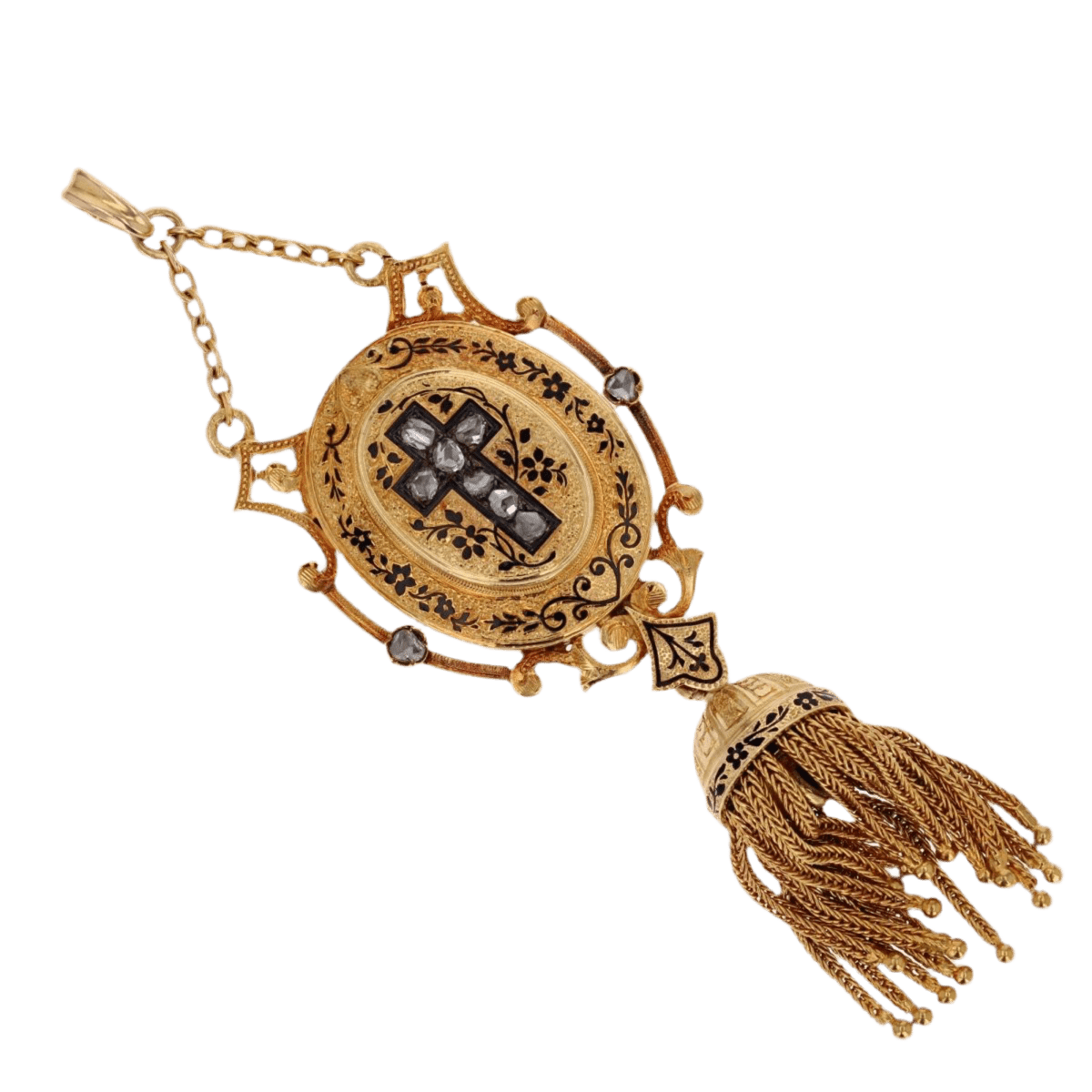 Pendentif en or jaune et diamants - Castafiore