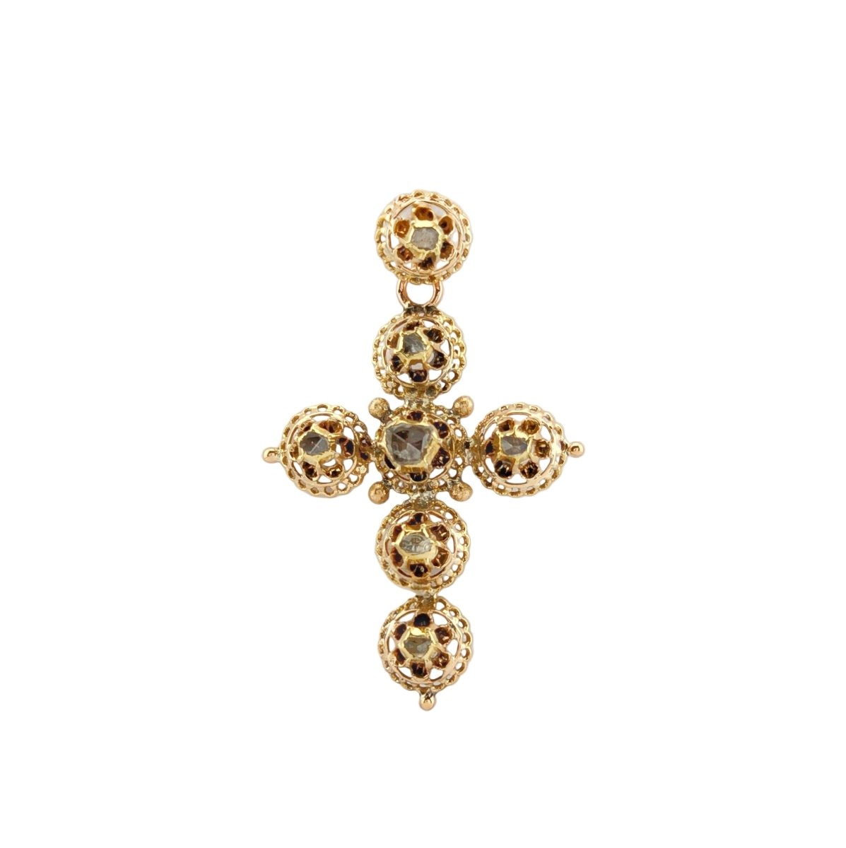 Pendentif en or jaune et diamants - Castafiore