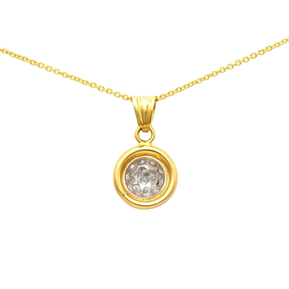 Pendentif en or jaune et diamants - Castafiore