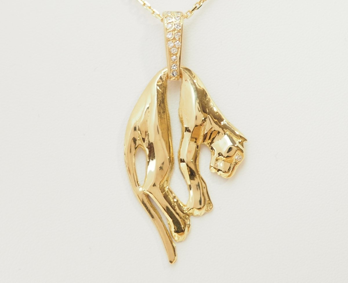 Pendentif en or jaune et diamants - Castafiore
