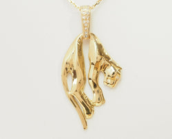 Pendentif en or jaune et diamants - Castafiore