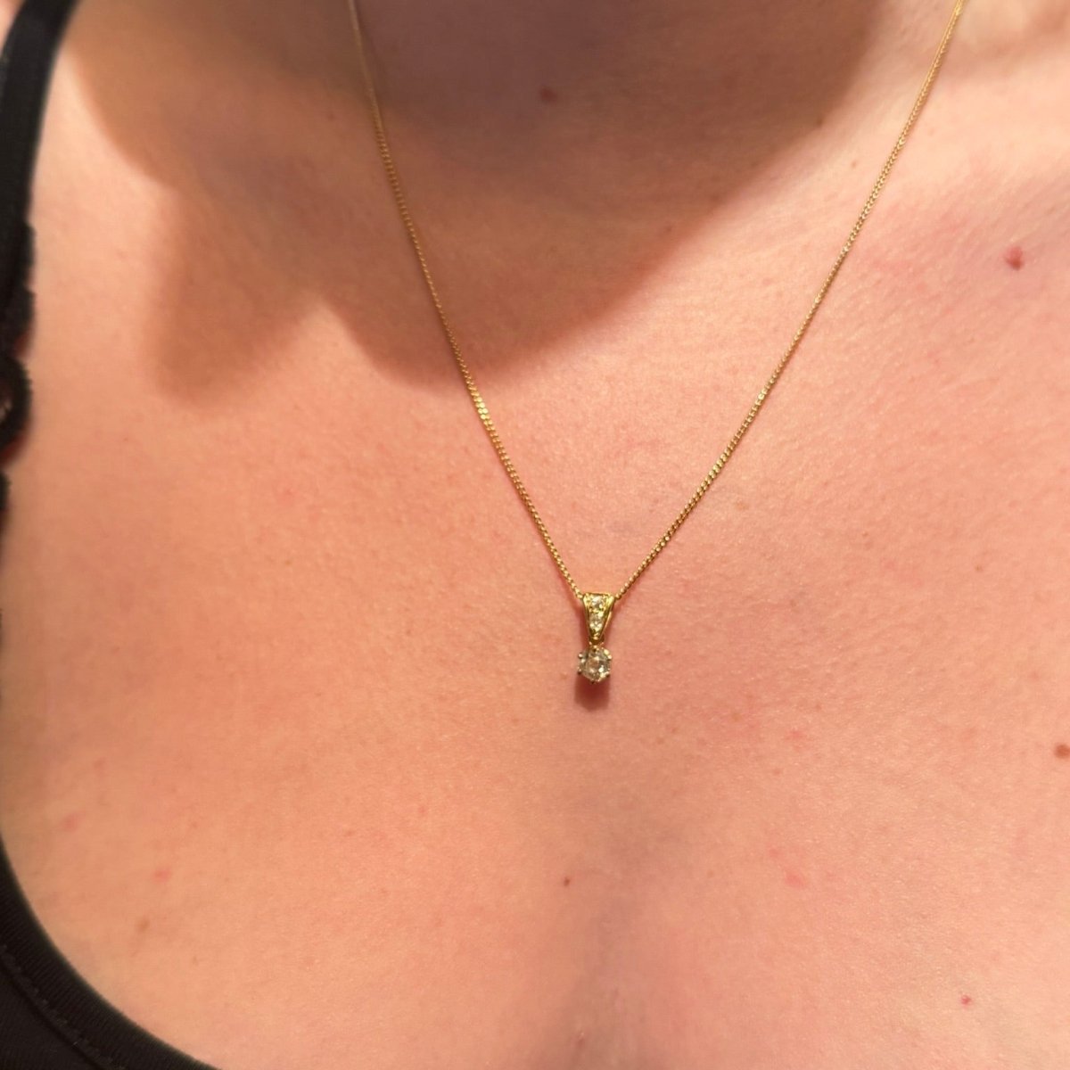 Pendentif en or jaune et diamants - Castafiore