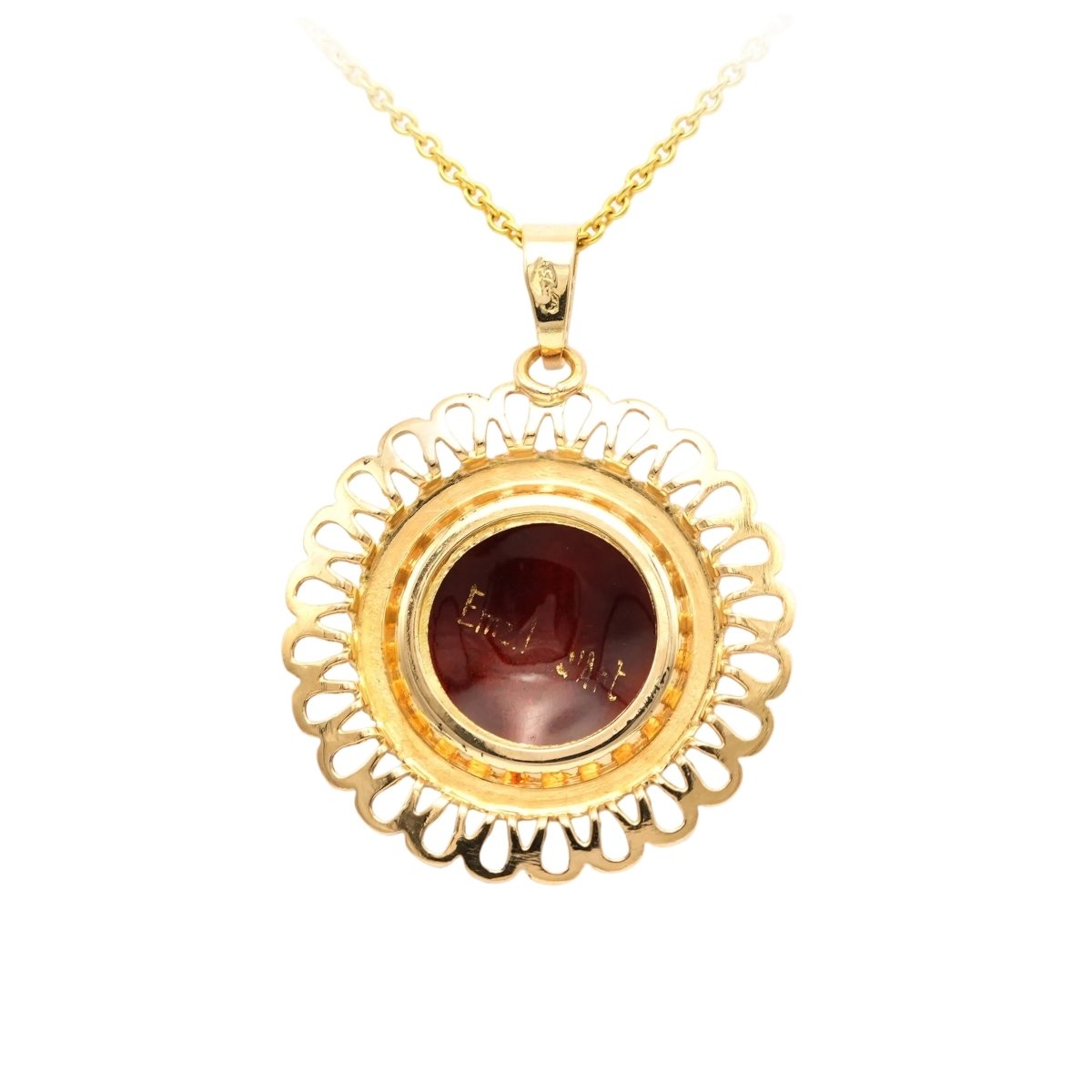 Pendentif en or jaune et émail - Castafiore