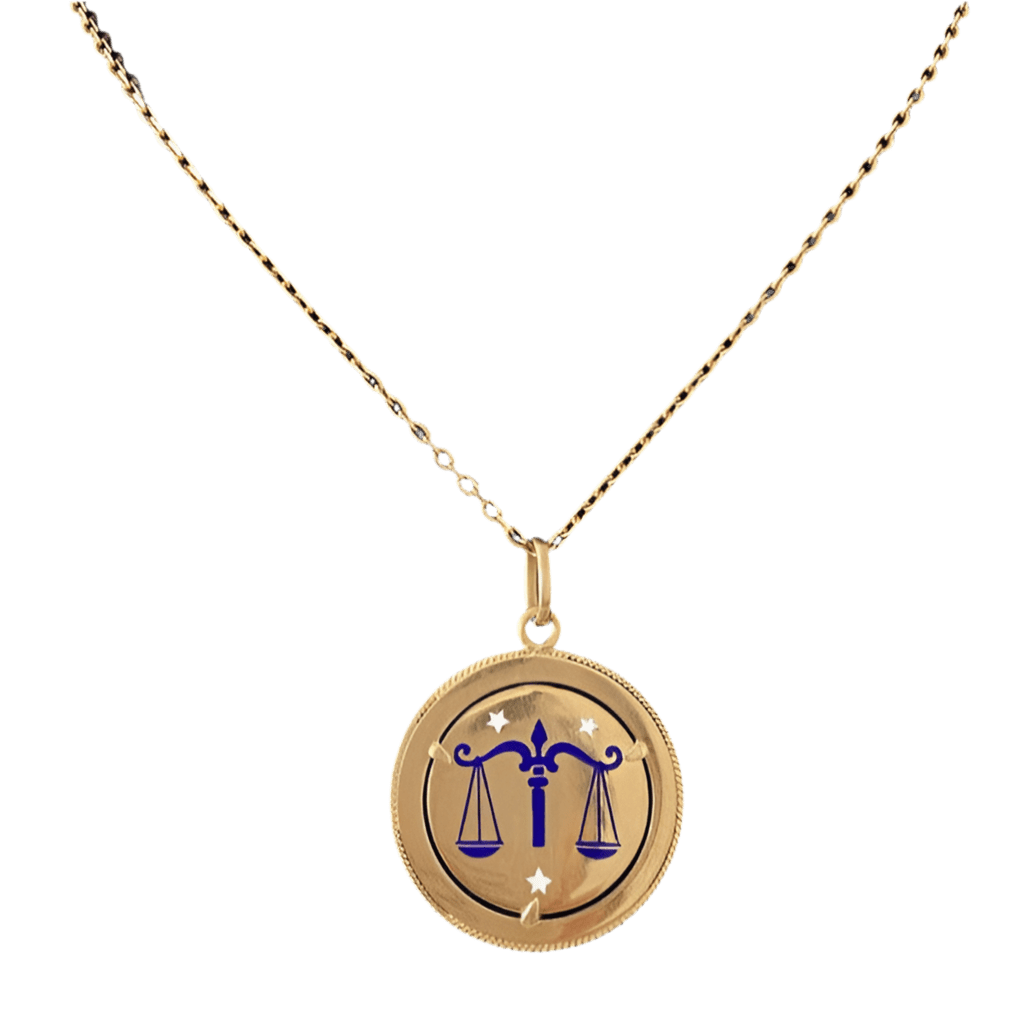 Pendentif en or jaune et émail - Castafiore