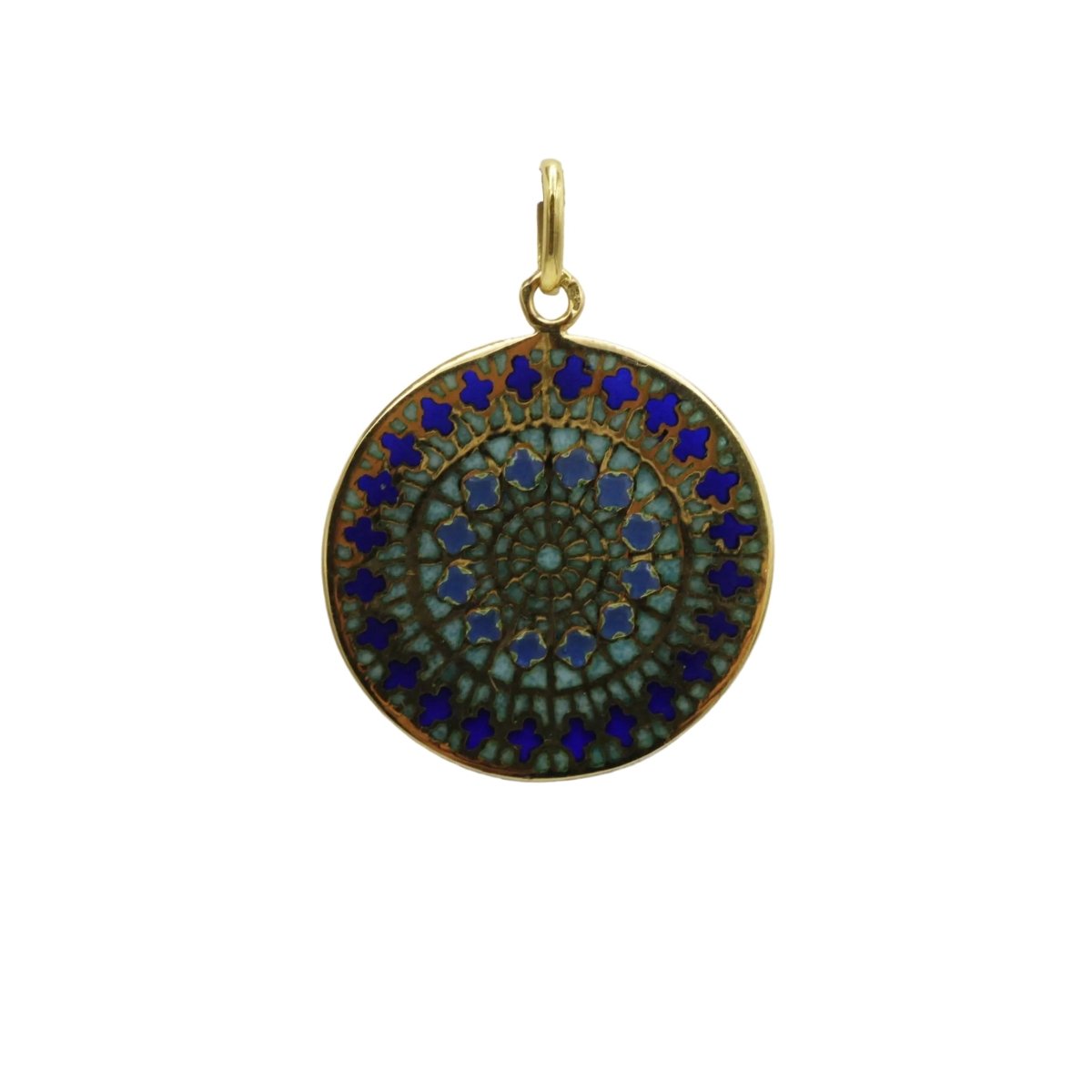 Pendentif en or jaune et émail - Castafiore