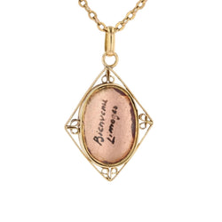 Pendentif en or jaune et émail - Castafiore
