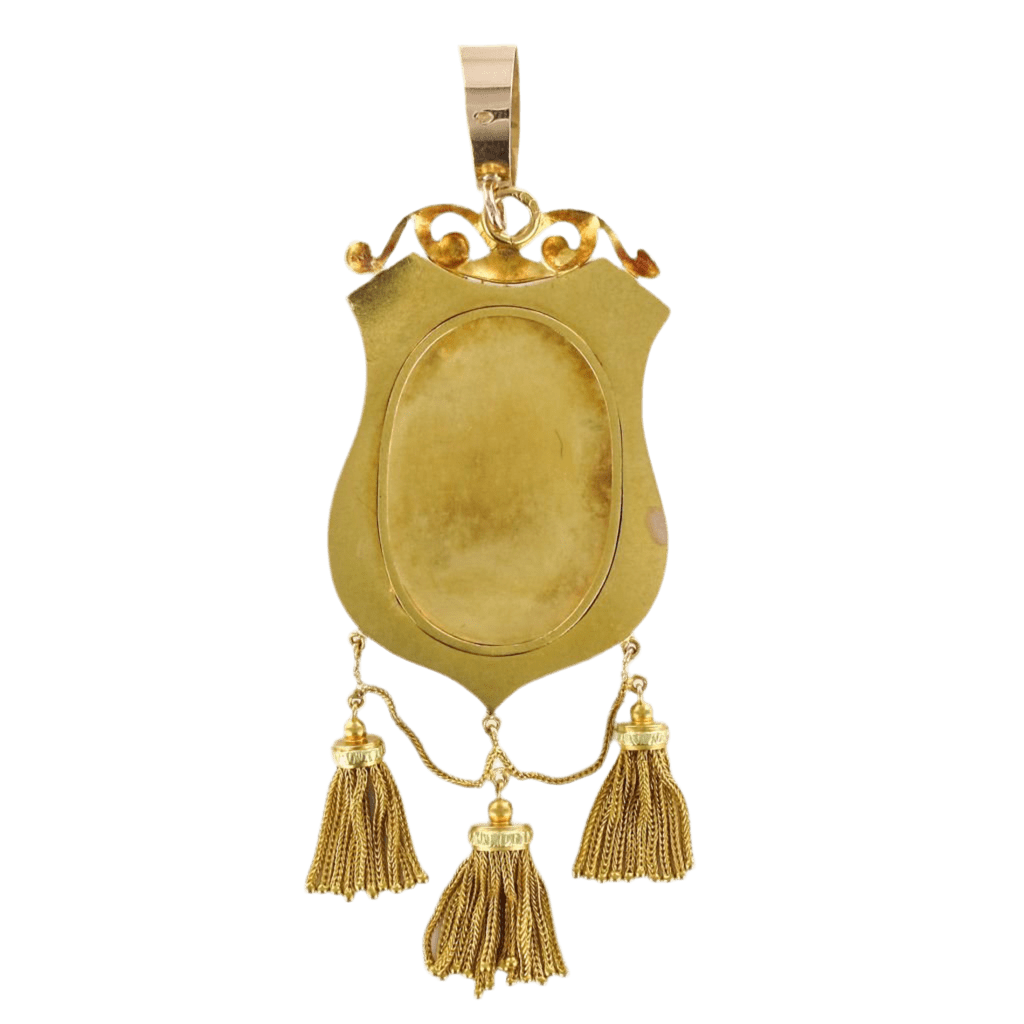 Pendentif en or jaune et émeraude - Castafiore