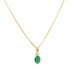Pendentif en or jaune et émeraude - Castafiore