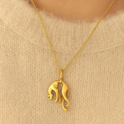 Pendentif en or jaune et émeraude - Castafiore