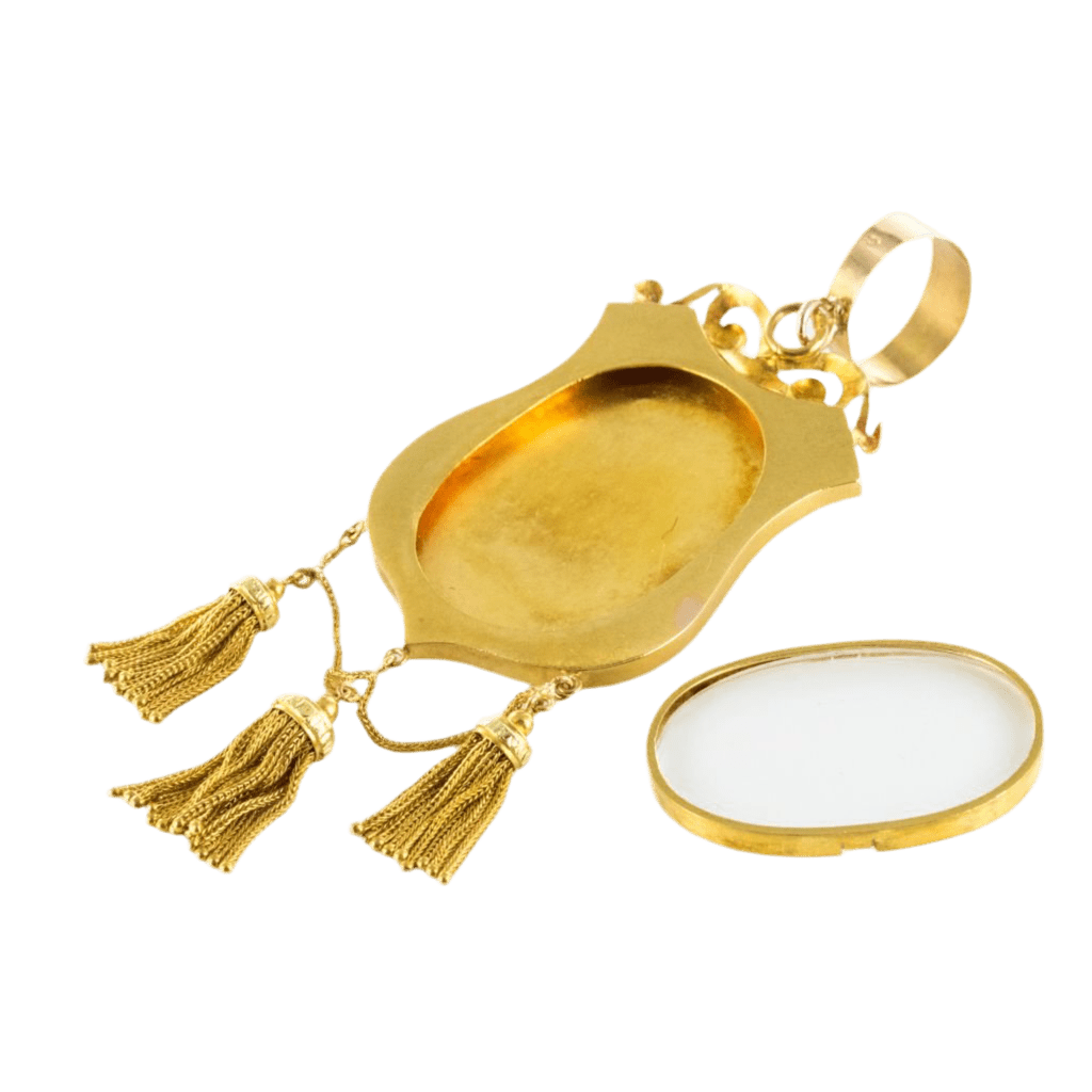 Pendentif en or jaune et émeraude - Castafiore