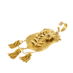 Pendentif en or jaune et émeraude - Castafiore