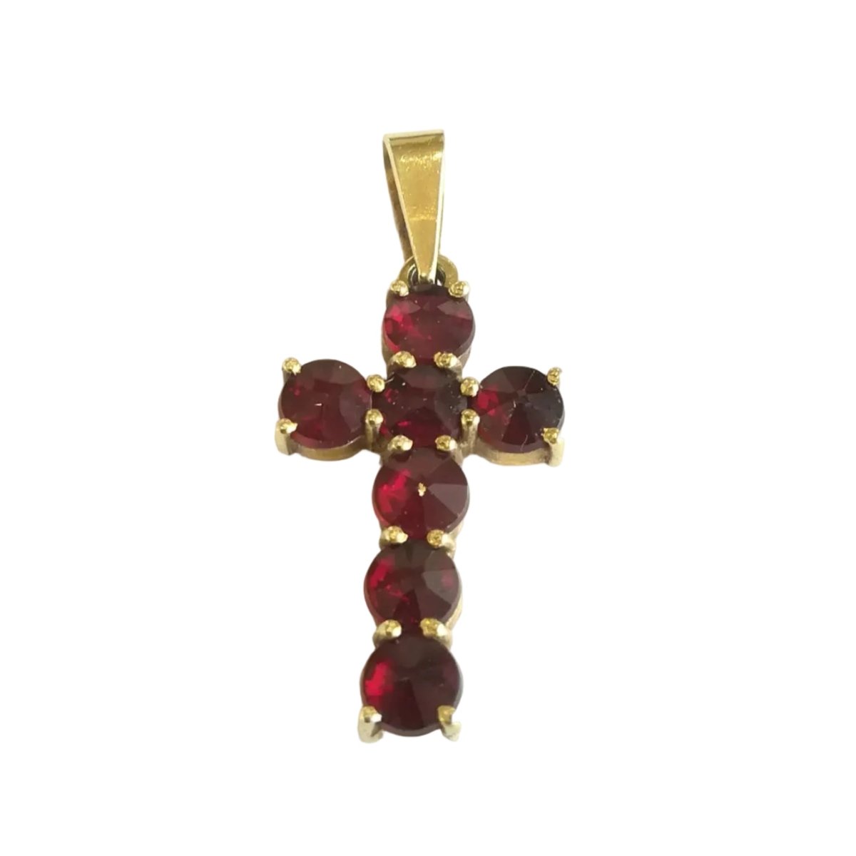 Pendentif en or jaune et grenats - Castafiore