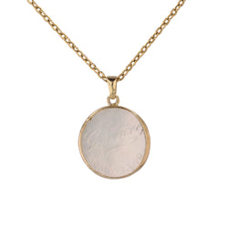 Pendentif en or jaune et nacre - Castafiore