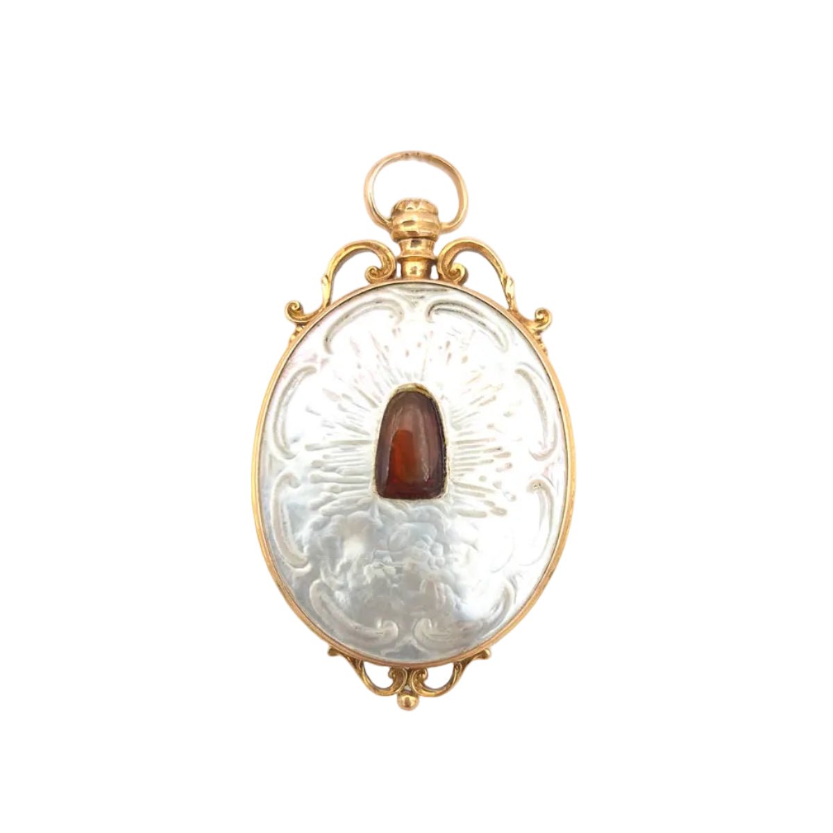 Pendentif en or jaune et nacre - Castafiore