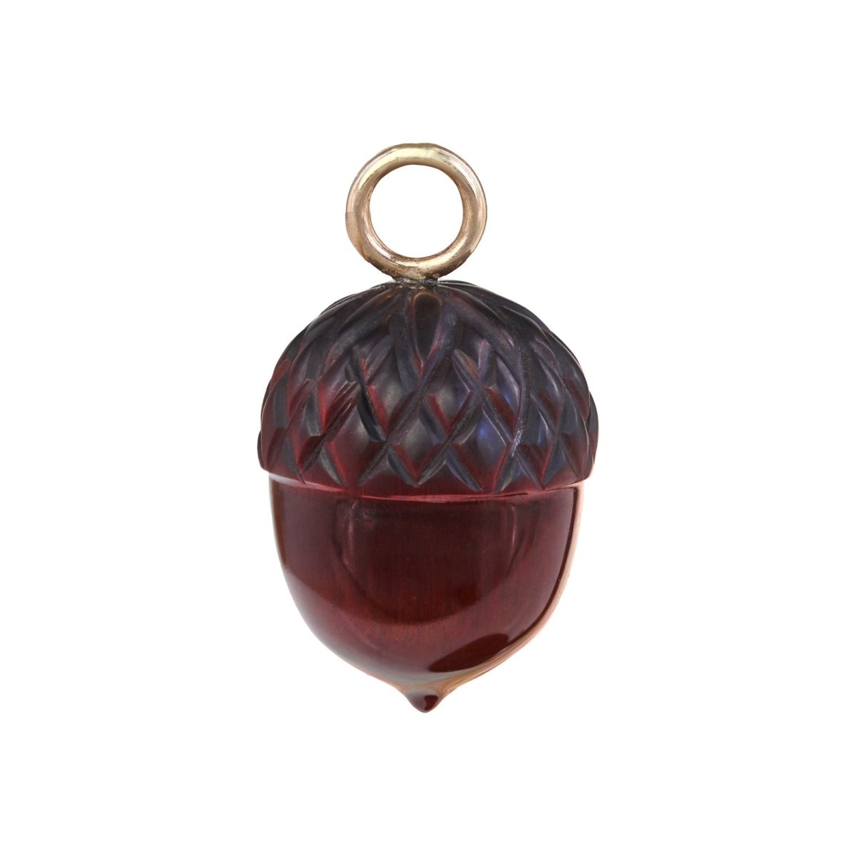 Pendentif en or jaune et oeil de tigre - Castafiore