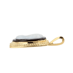 Pendentif en or jaune et onyx - Castafiore