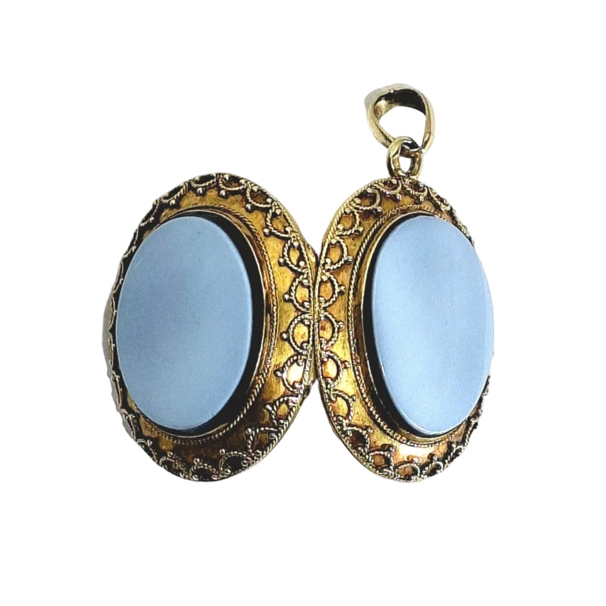 Pendentif en or jaune et onyx - Castafiore