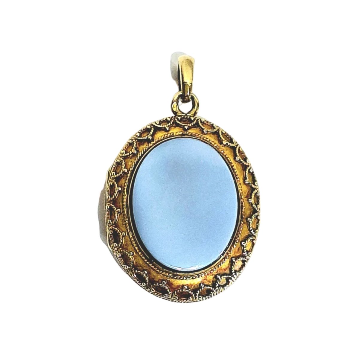 Pendentif en or jaune et onyx - Castafiore