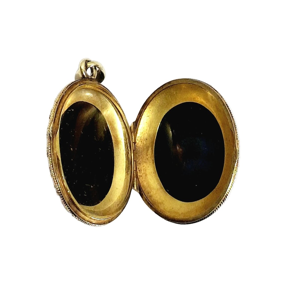 Pendentif en or jaune et onyx - Castafiore