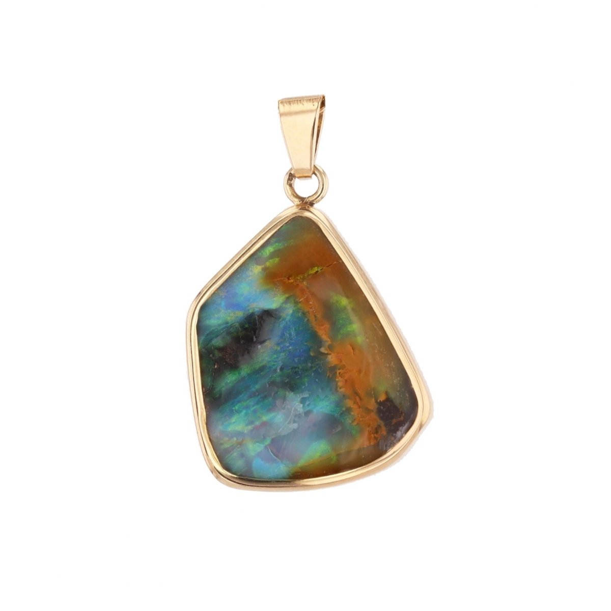 Pendentif en or jaune et opale - Castafiore