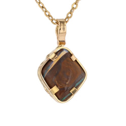 Pendant yellow gold opal boulder