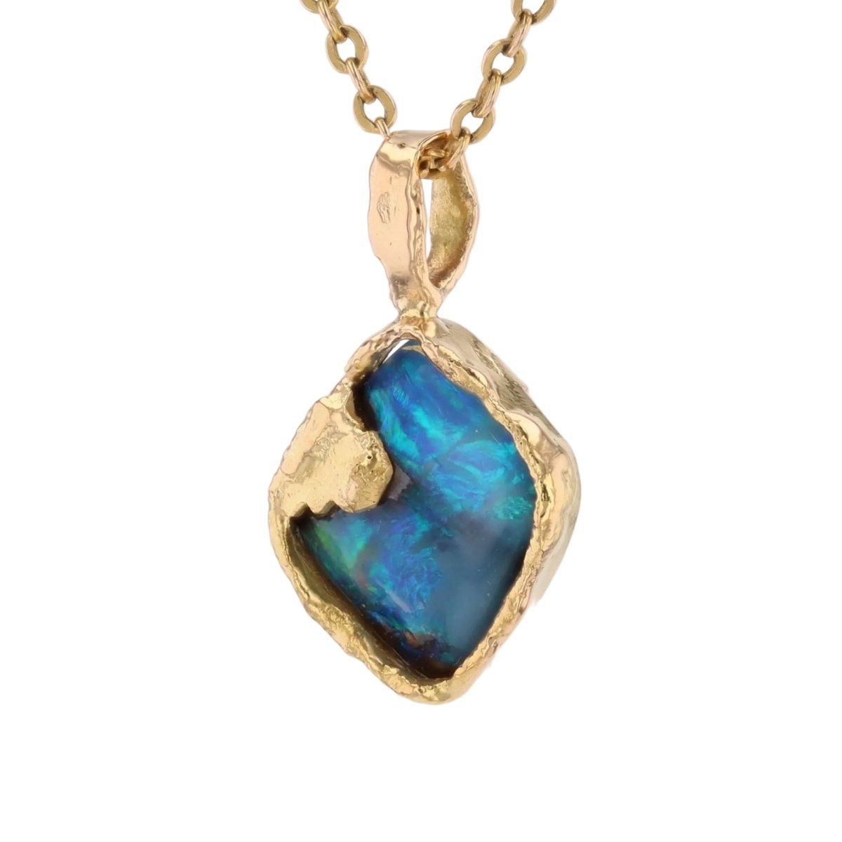 Pendentif en or jaune et opale - Castafiore