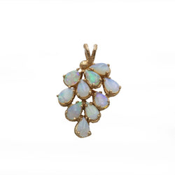 Pendentif en or jaune et opales - Castafiore