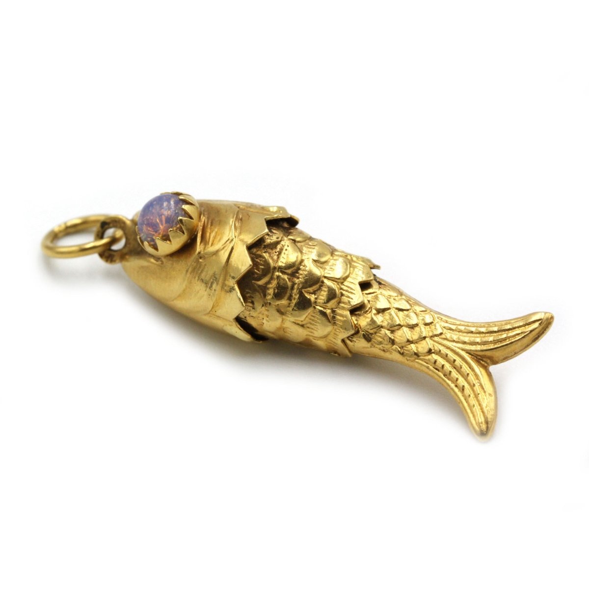 Pendentif en or jaune et opales - Castafiore