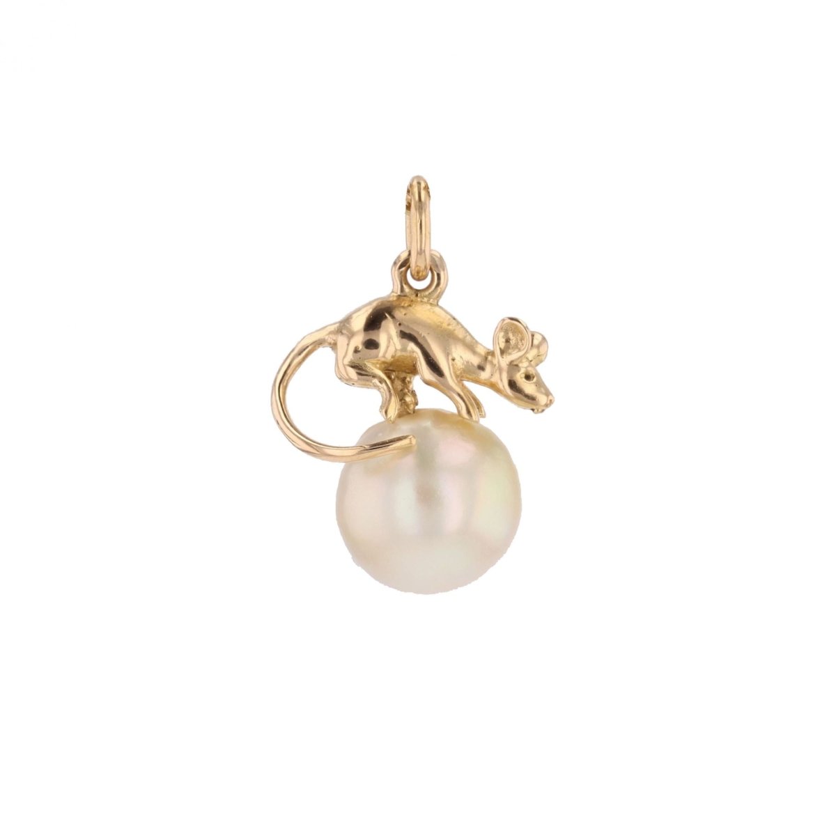 Pendentif en or jaune et perle - Castafiore