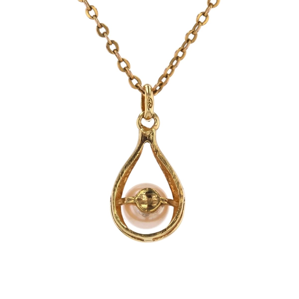 Pendentif en or jaune et perle - Castafiore