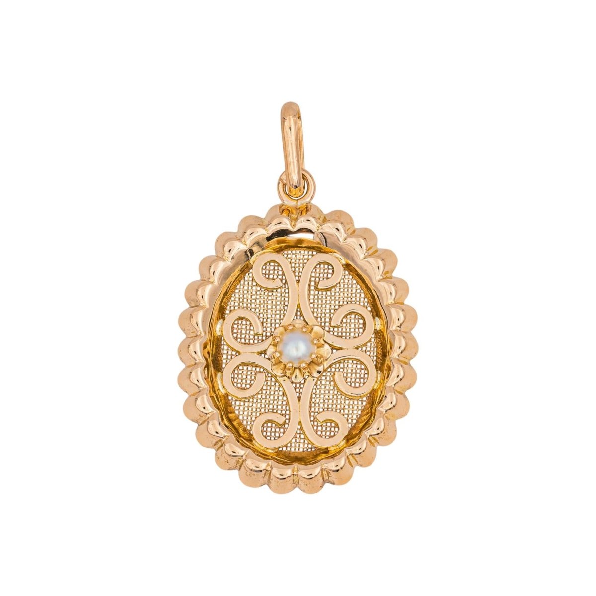 Pendentif en or jaune et perle - Castafiore