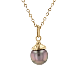 Pendentif en or jaune et perle - Castafiore