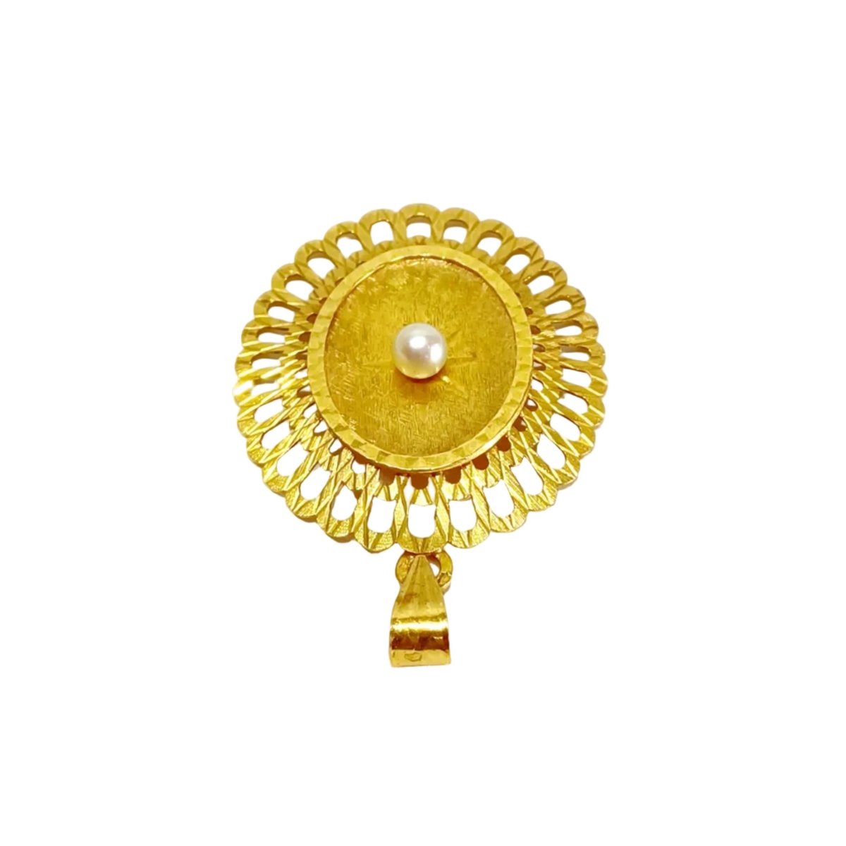 Pendentif en or jaune et perle - Castafiore
