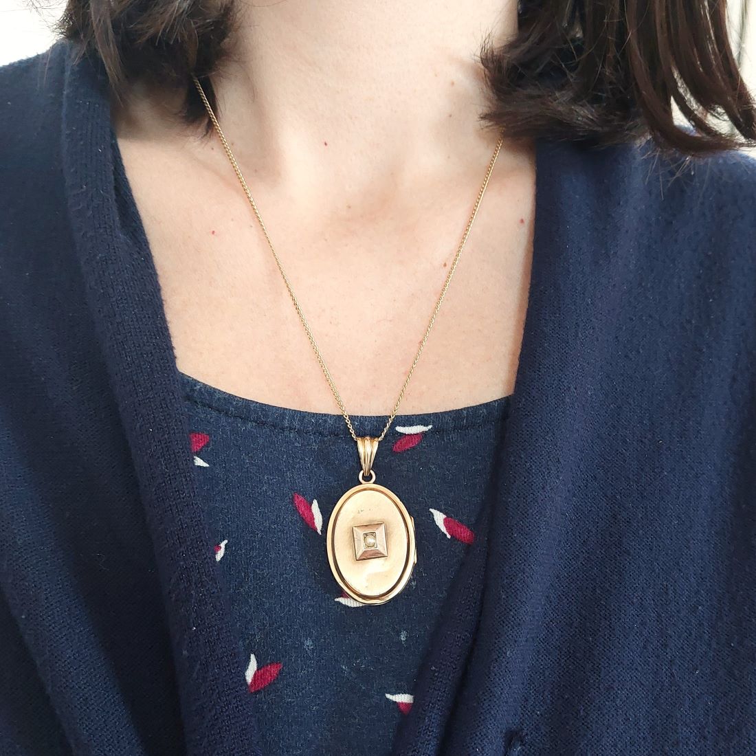 Pendentif en or jaune et perle - Castafiore