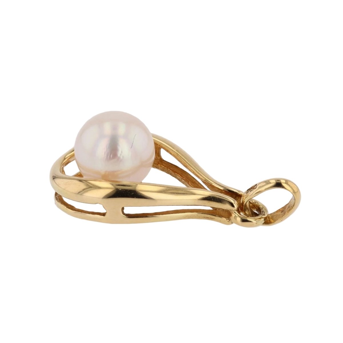 Pendentif en or jaune et perle - Castafiore